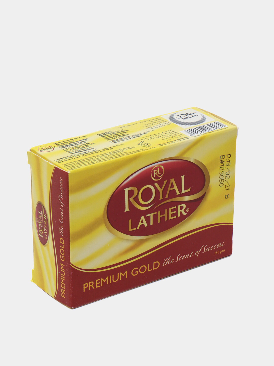 Мыло "Royal Lather Premium Gold", для всех типов кожи, гипоаллергенное, с ароматом груши — фото 1