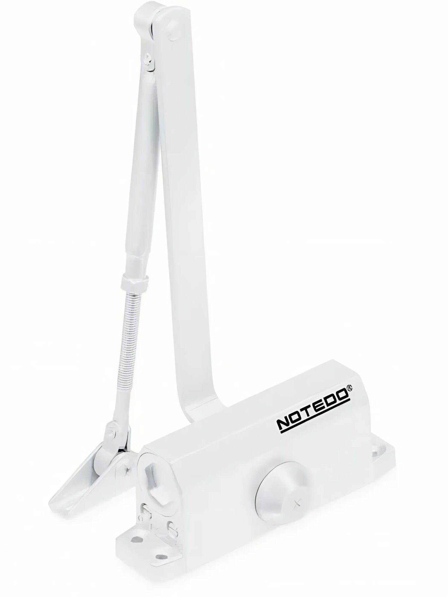 Доводчик дверной Notedo DC-60-1, для дверей до 60кг, белый цвет
