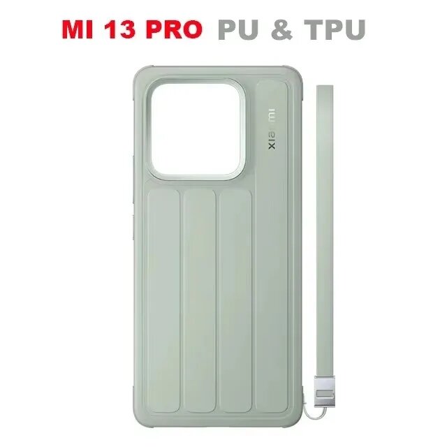 Оригинальный чехол Xiaomi 13/13 Pro Mi13, противоударный чехол из мягкого силикона / искусственной кожи, задняя сумка для телефона для Xiaomi Mi 13 13 Pro, Green, For XIAOMI 13 Pro