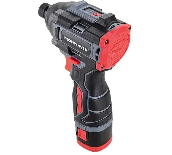 Аккумуляторный бесщеточный винтоверт ProfiPower BL-162, 16В, 160Нм, Li-ion 2шт, 2.0Ач, 3 скорости, З/У, кейс — фото 1