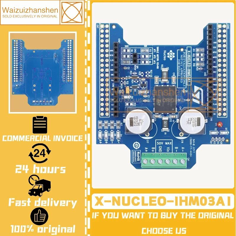 Новый оригинальный драйвер расширения шагового двигателя X-NUCLEO-IHM03A1 STM32 Nucleo STEP01