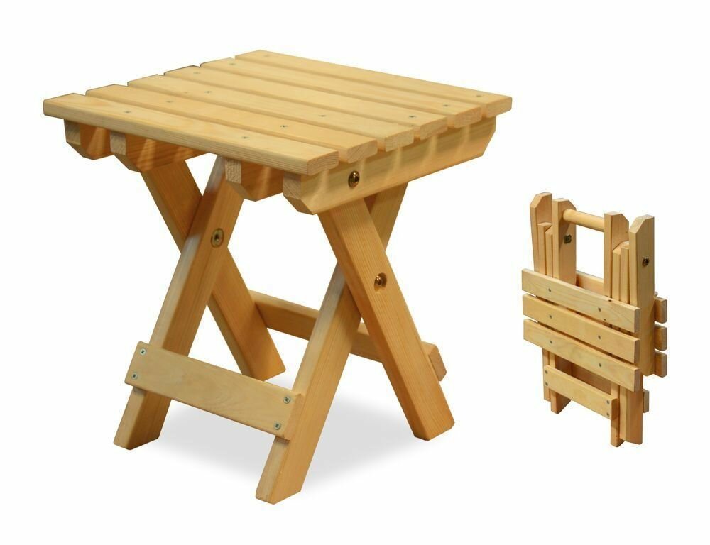 Табурет складной КемпингГрупп фиеста неокраш Сосна Размеры  Высота 350мм Глубина 320мм Ширина 320мм