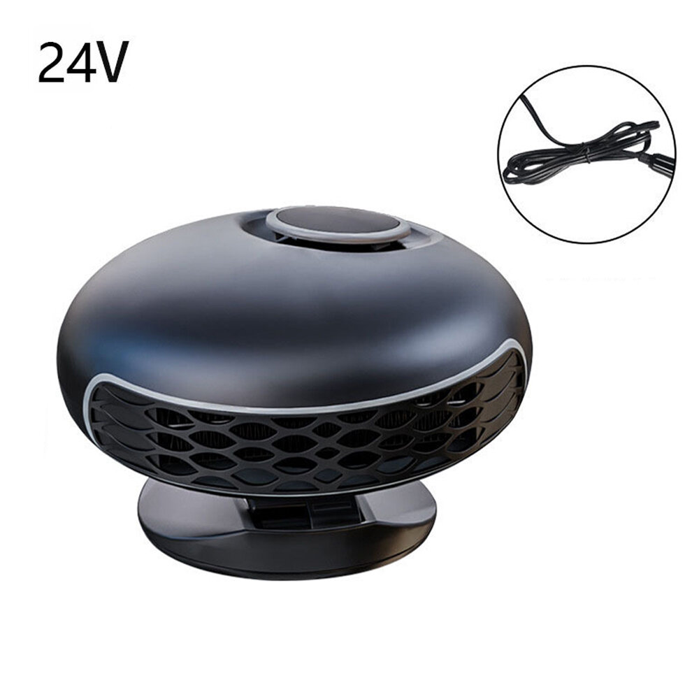 Portable Car Heater  2-in-1 Defroster Heater for Car  12V 24V Fast Heating or Cooling Fan with 360 Degree Rotary Base