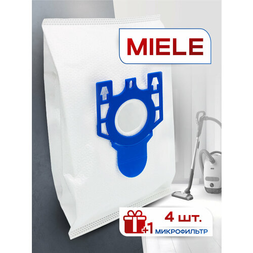 Мешки для пылесоса Miele GN, одноразовые пылесборники C1 Classic, C2 Compact, Complete C3, 4 шт + микрофильтр