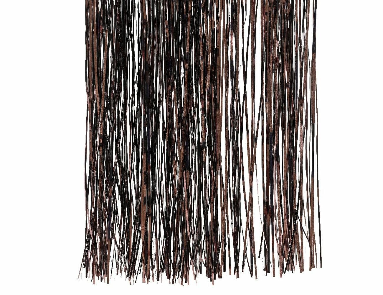 Дождик ёлочный праздничный глянец, винил, чёрный трюфель, 50х40 (20) см, Kaemingk 431585