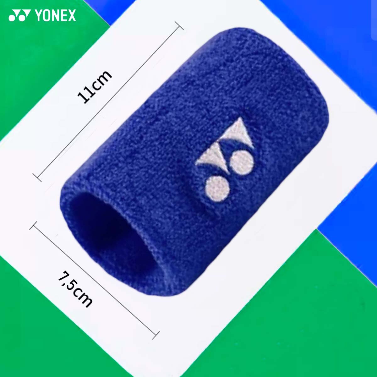 Напульсник спортивный, YONEX AC029CR NAVY, синий, 1 штука