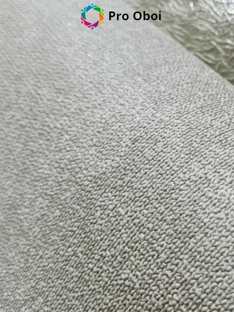 Gomel-FOX Обои флизелиновые метровые Лайт фон вспененный винил зеленая однотонная рогожка в спальню в детскую в гостиную в прихожую в кухню 10 м 1.06 м