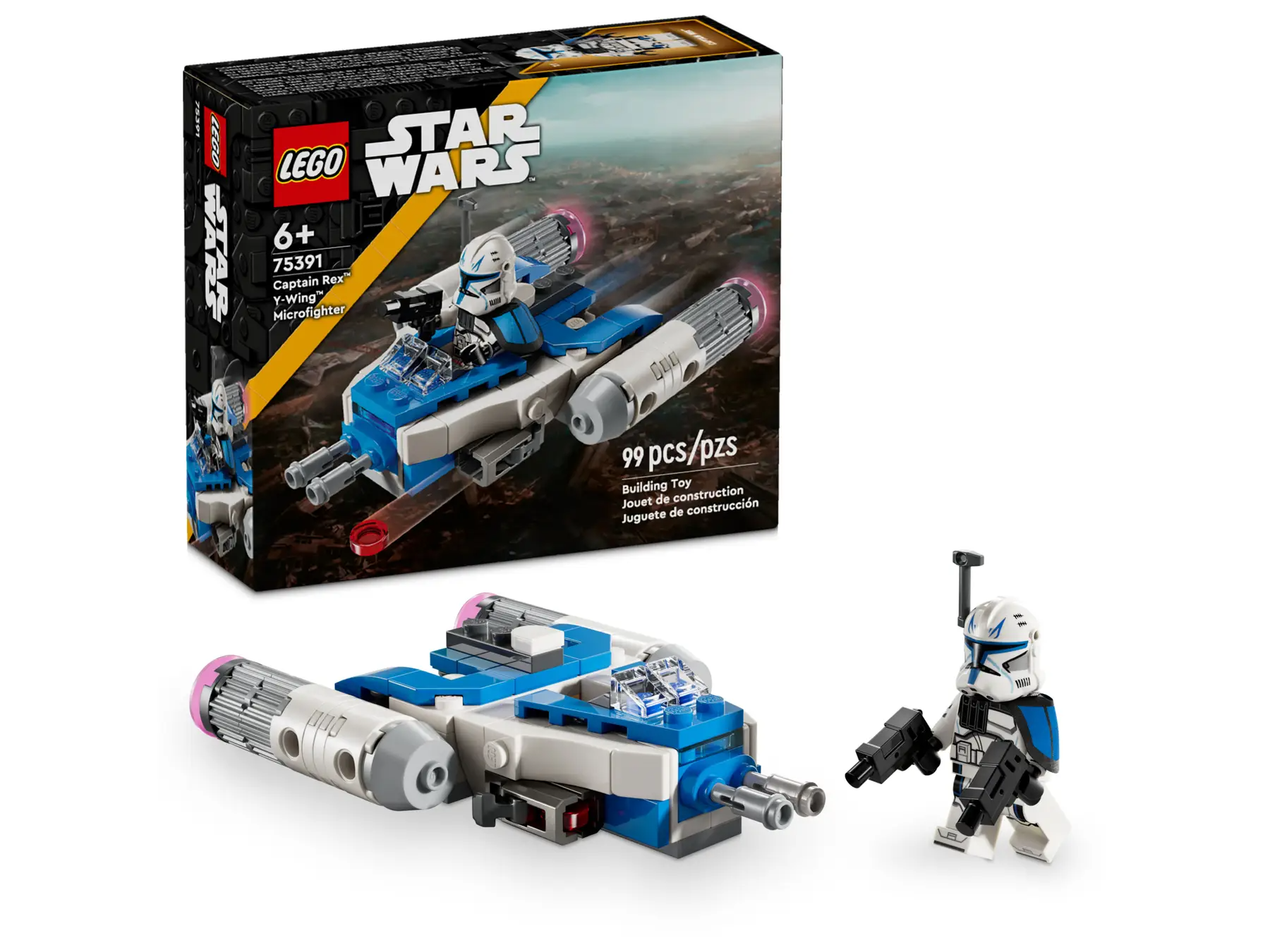 Конструктор LEGO Star Wars 75391 Captain Rex Y-Wing Microfighter, 99 дет.