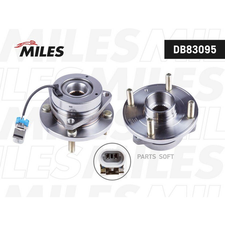 MILES DB83095 Ступица с подшипником передняя + ABS CHEVROLET EPICA/EVANDA 02-07. ()