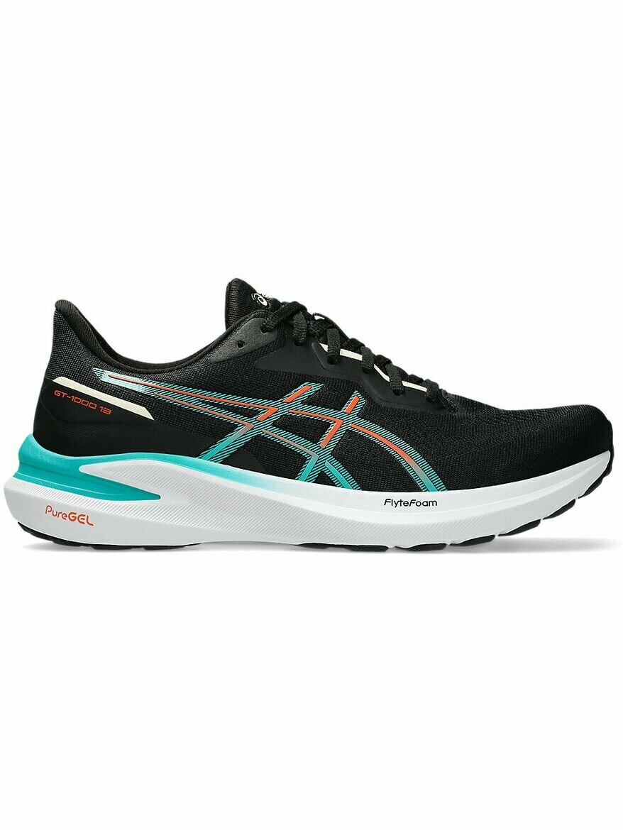 Кроссовки ASICS GT-1000 13, полнота F, размер 12,5 US US, черный