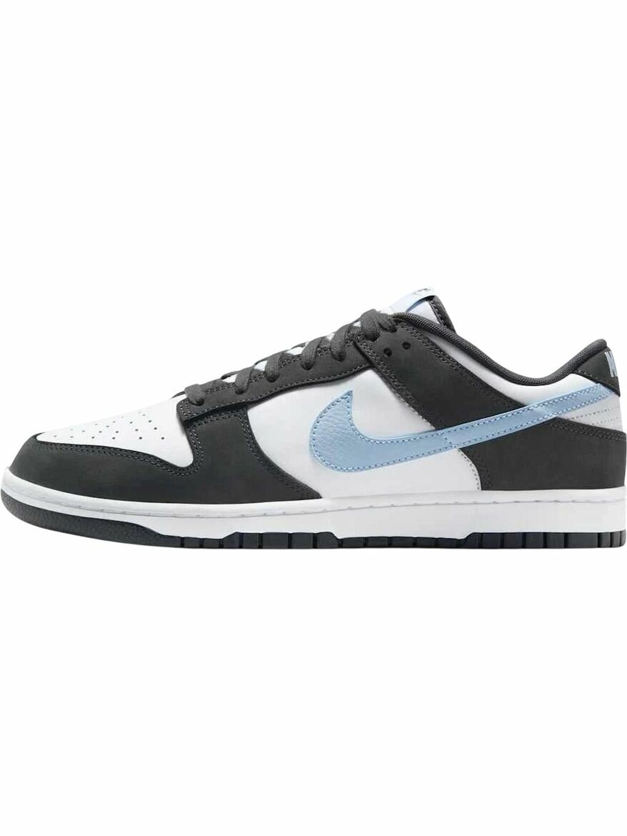 Кеды NIKE Dunk Low, полнота F (EU)/ на среднюю стопу, размер 11.5 US, белый/синий/серый