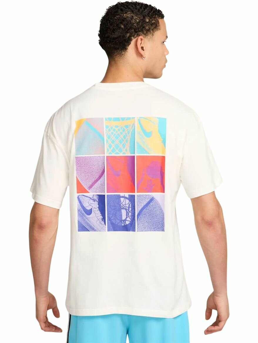 Футболка спортивная NIKE Max90 Basketball T-Shirt, размер XL INT, молочный — фото 1