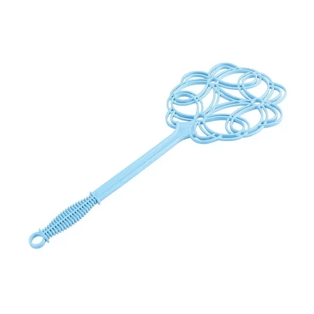 Пылевыбивалка пластиковая 60х0.5см с удобной ручкой цвет светло-голубой