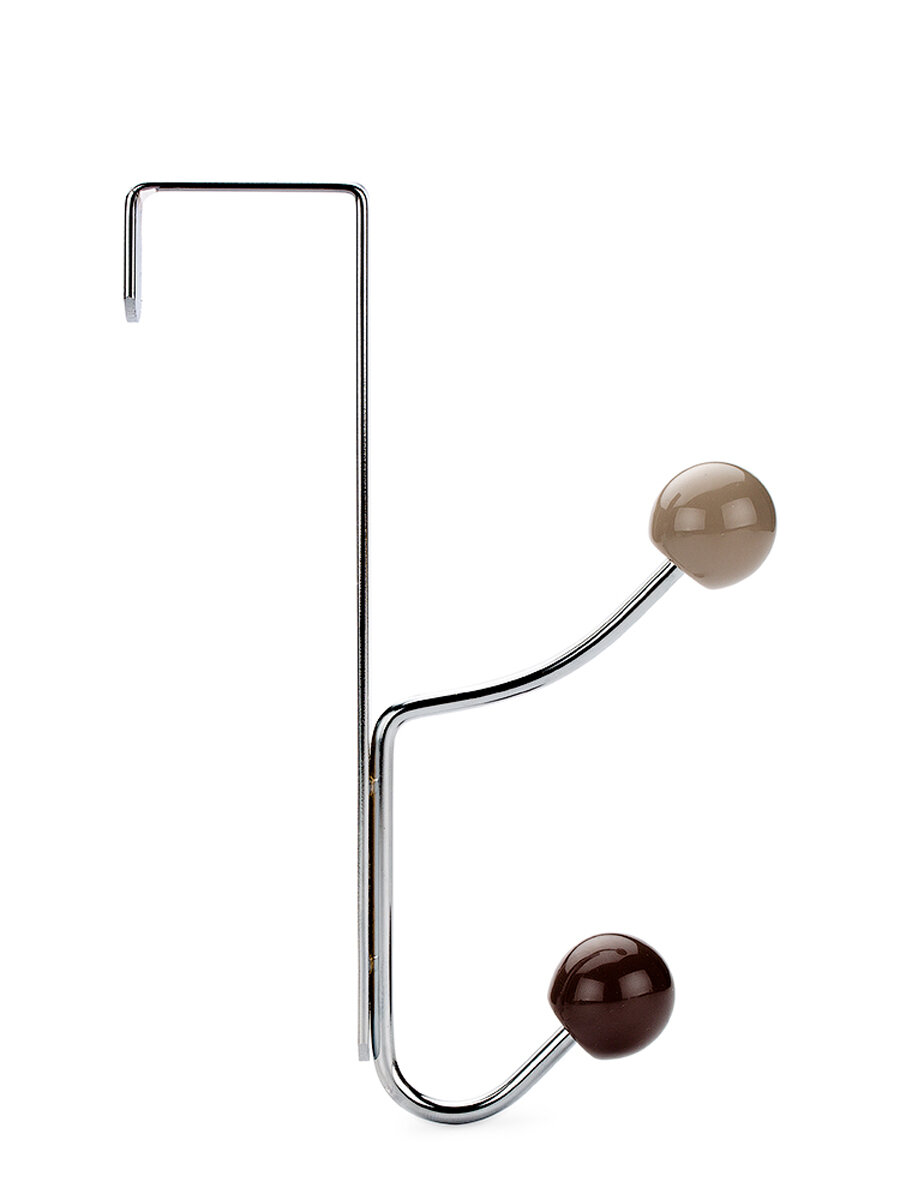 Вешалка на дверь ATTRIBUTE INTERIOR, с крючками, металлическая — фото 1