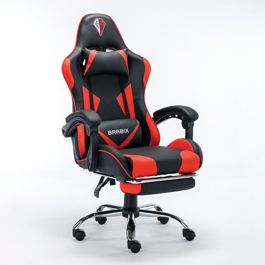 Кресло BRABIX Dexter GM-135, игровое, с газлифтом и колесами, экокожа