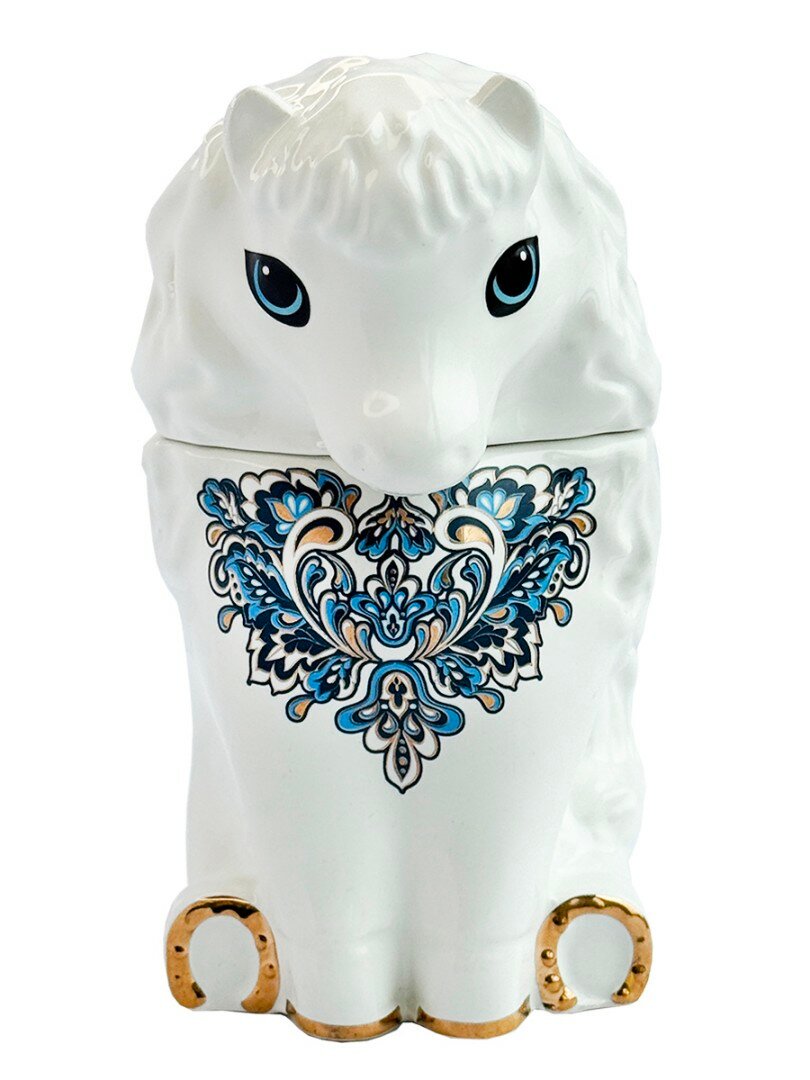 Чай чёрный в керамической банке - Лошадь Символ Года 50 гр.