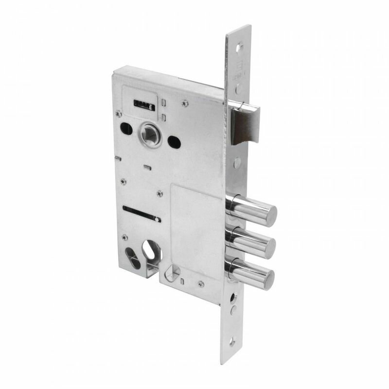 Корпус замка для металлических дверей Булат ЗВ4-3 14 мм хром