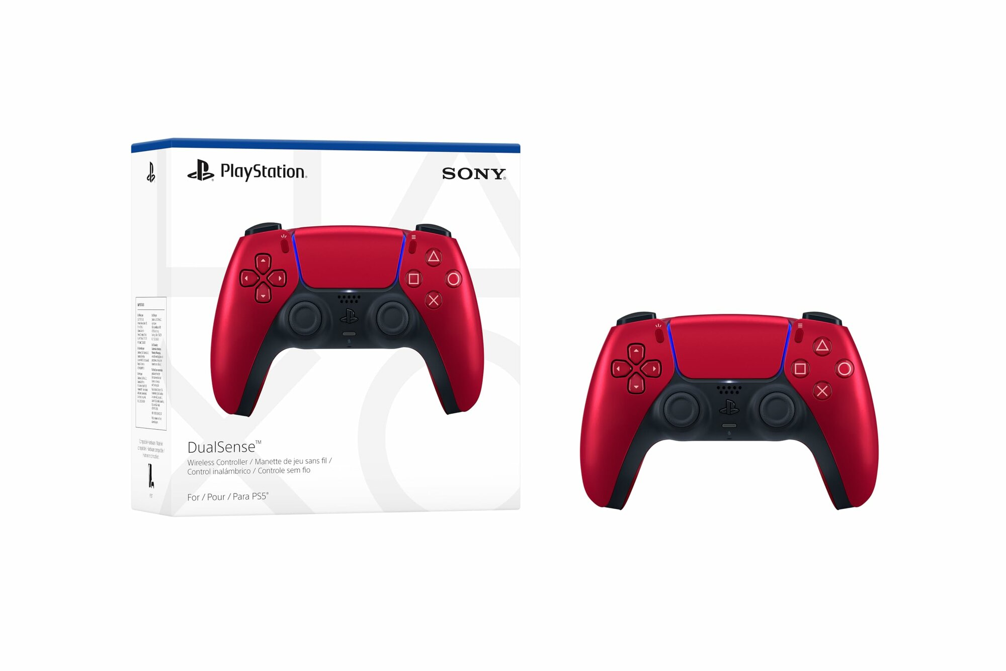 Геймпад Sony DualSense , Volcanic Red для PS5, беспроводной, с виброотдачей