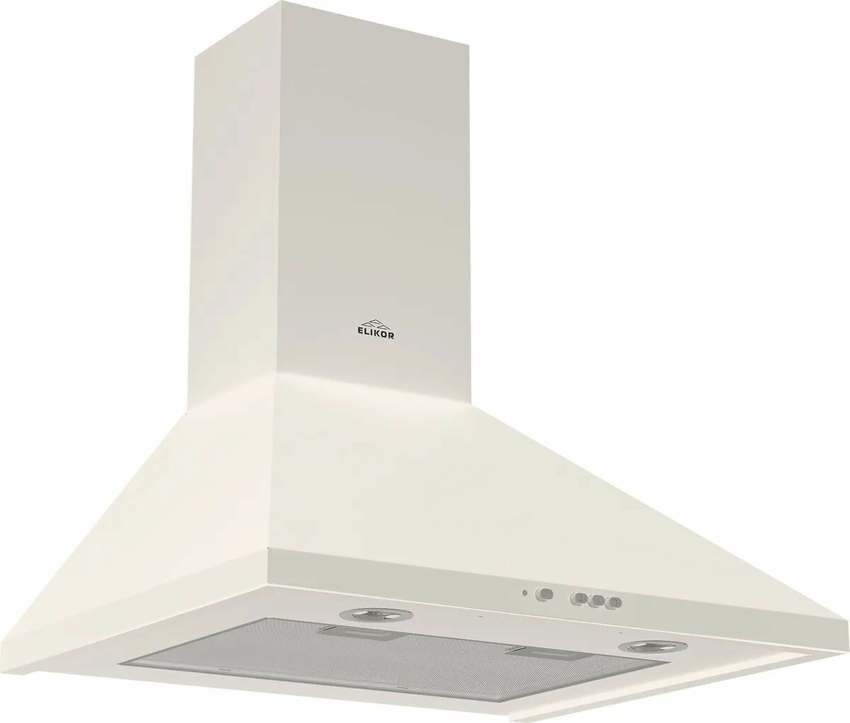 Вытяжка каминная Elikor Вента 60П-650-К3Д топленое молоко управление: кнопочное (1 мотор)