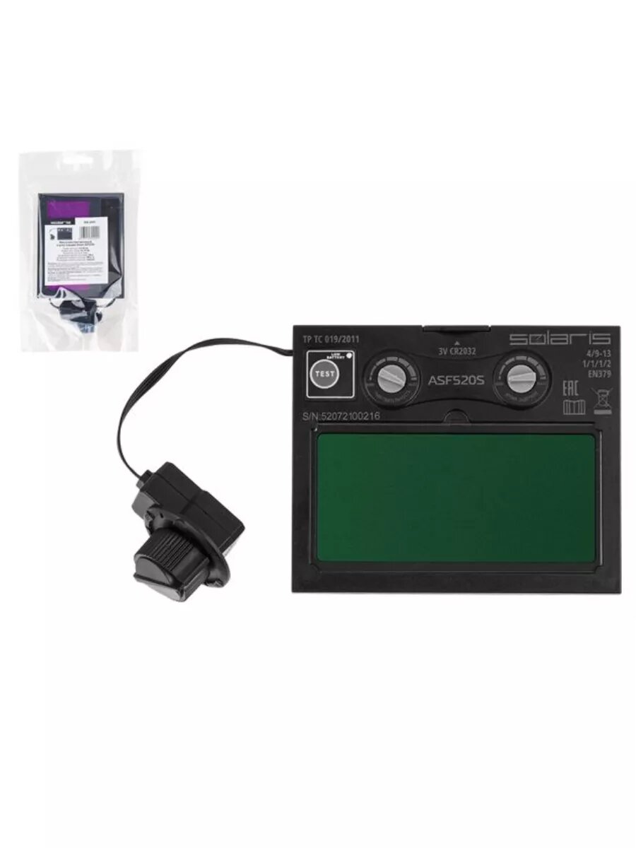 Светофильтр хамелеон для сварочной маски SOLARIS ASF520S (WA-2491)