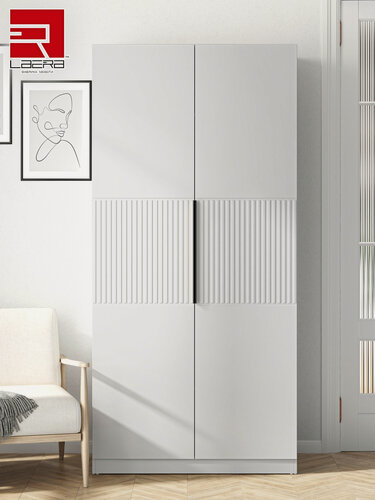 Изображение товара LAERA Шкаф распашной для одежды с полками 90х52х210 см тейлор белый