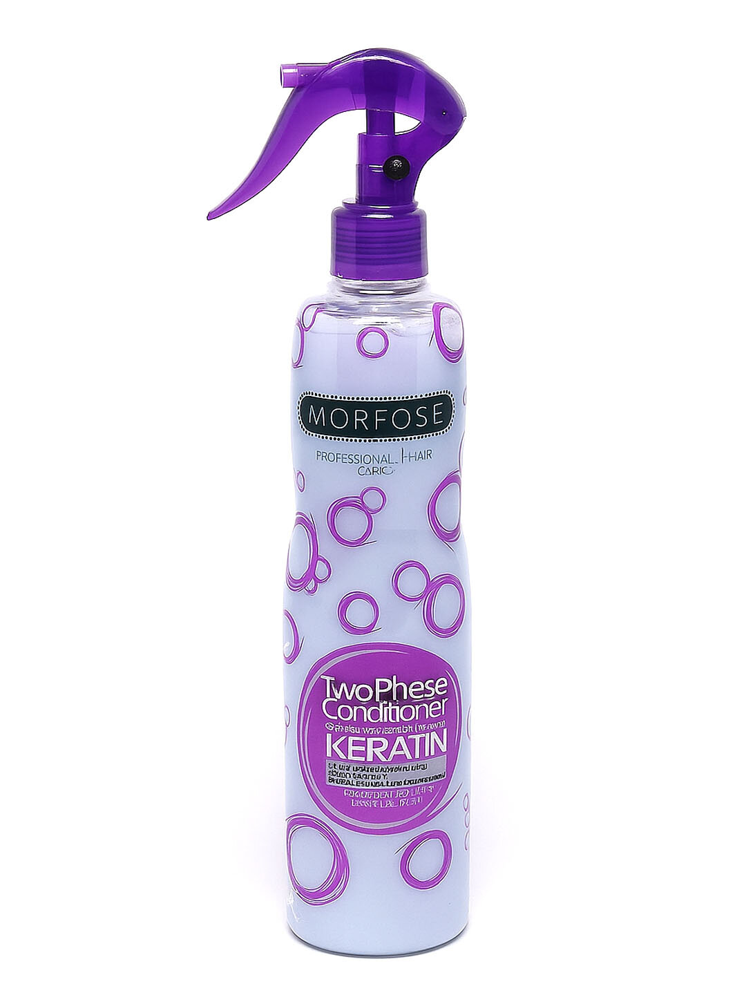 Morfose Two Phase Conditioner Keratin — несмываемый спрей-кондиционер, восстановление и мягкость 400 мл — фото 1