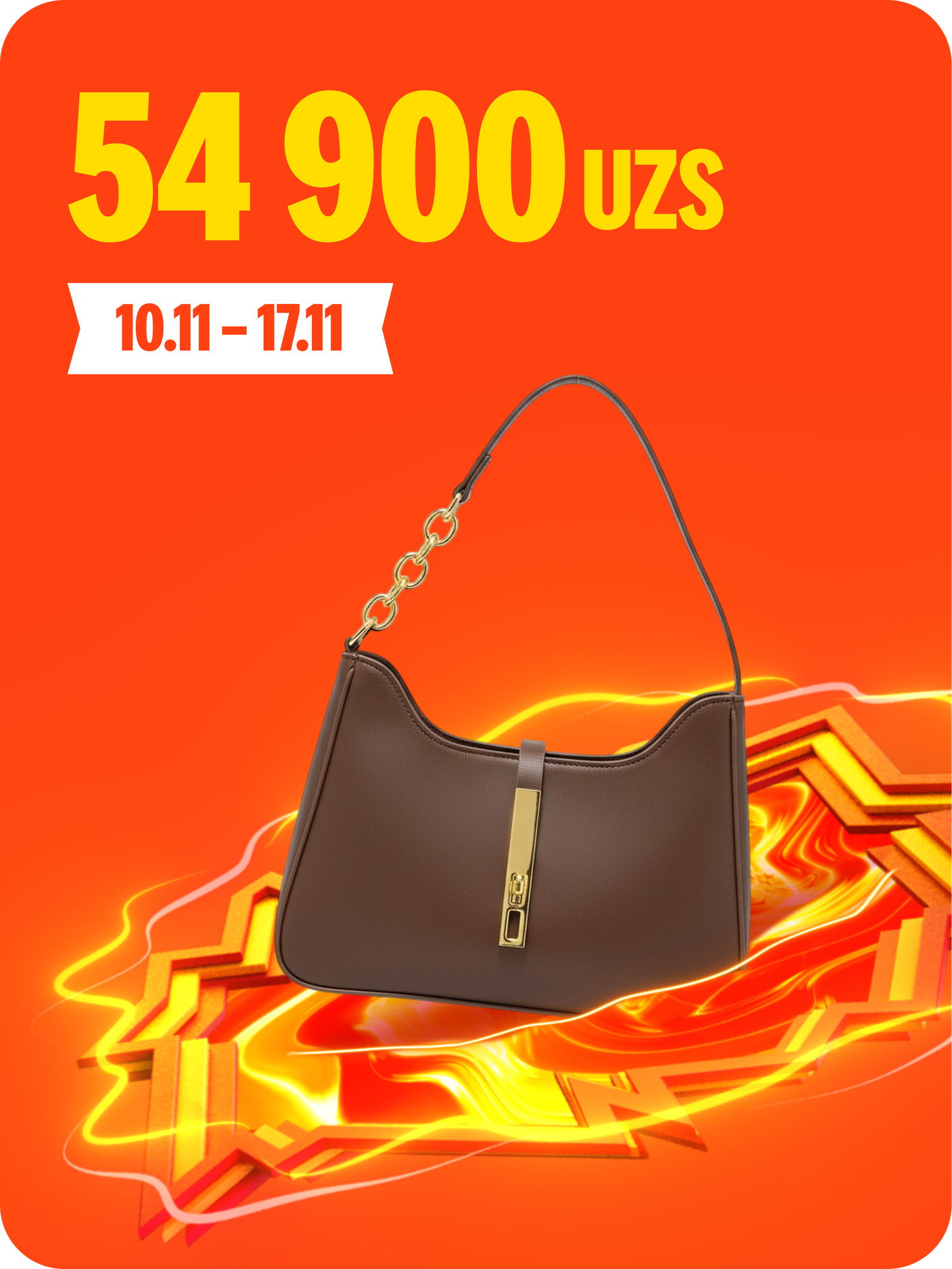 Сумка кросс-боди , коринчевый