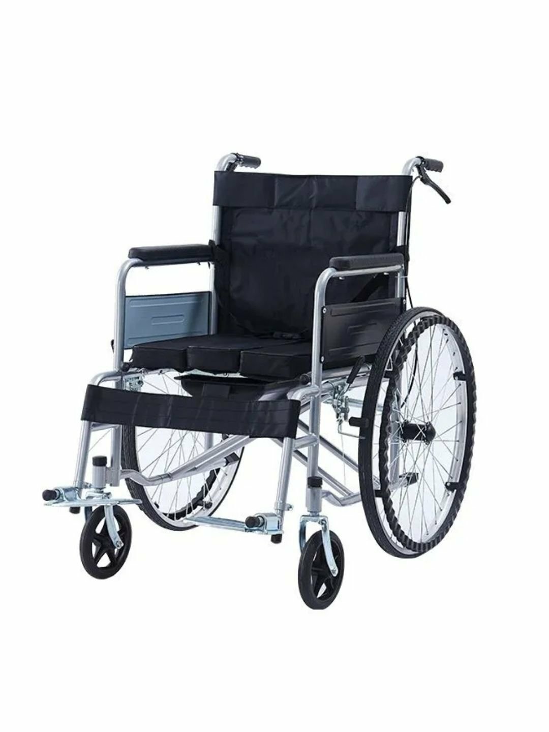 Складная инвалидная коляска из утолщенной стальной трубы, для пожилых людей