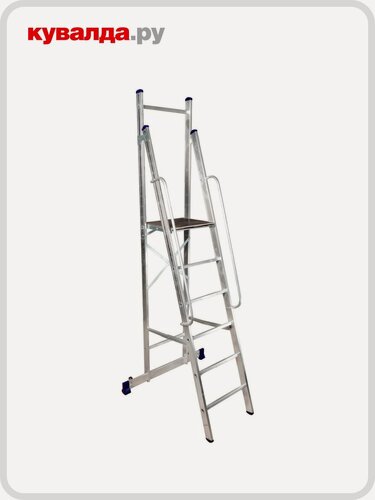 Изображение товара Лестница с платформой алюмет АРЕ 1407