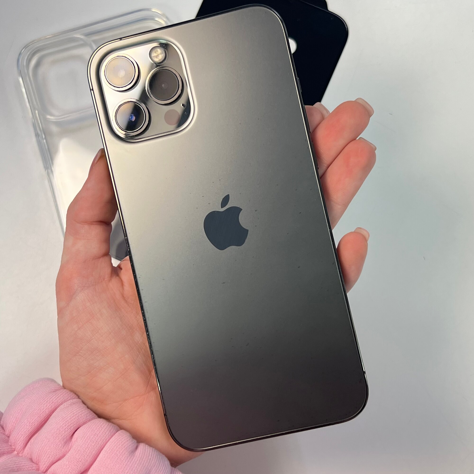 Смартфон Apple iPhone 12 Pro Max 256 ГБ, nano SIM+eSIM, графитовый без rustore