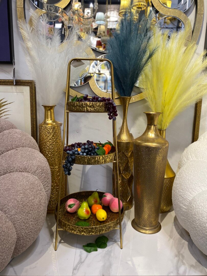 Этажерка для фруктов Занзибар Casaentera CE04-57-430 золото 400х400х960