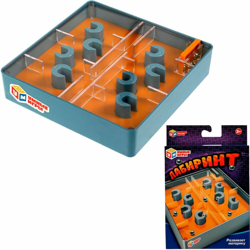 Настольная игра Умные игры Лабиринт, пластик, картон, от 3 лет 345286
