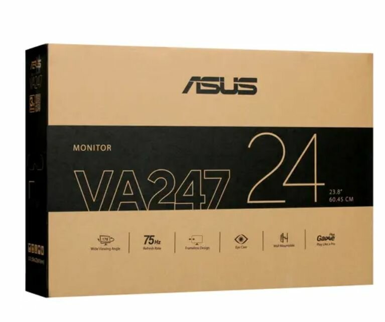 Монитор 23,8" ASUS VA247HE, FHD, VA, HDMI, VGA, DVI, Черный VA247HE - фото №13