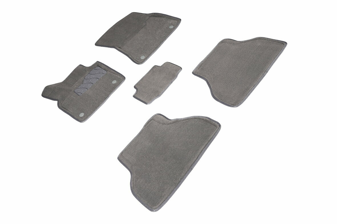 Ворсовые 3D коврики Seintex для BMW X5 E-70 2007-2014 (серые)