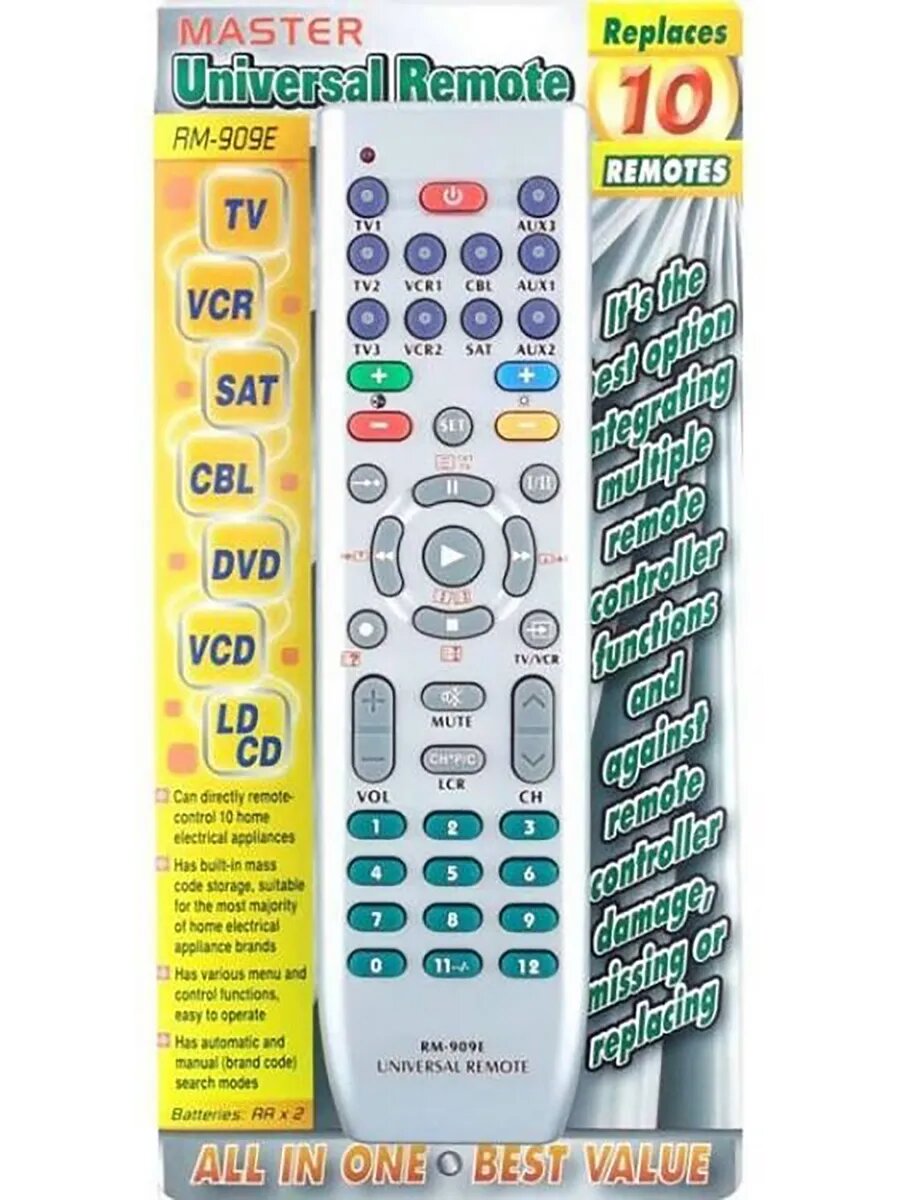 Пульт MASTER RM-909E универсальный