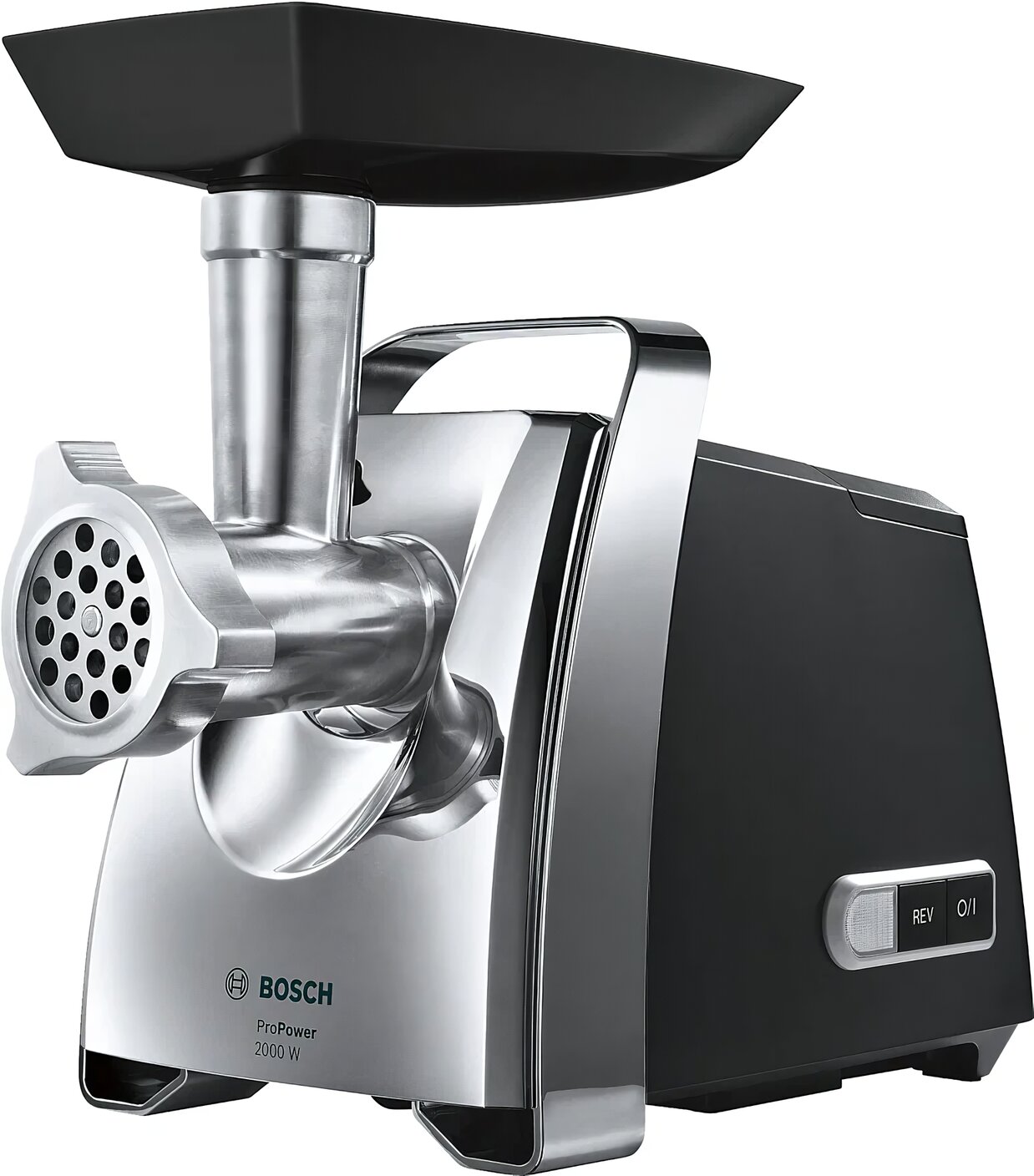 Мясорубка Bosch MFW67440 ProPower, 700 Вт, 7 насадок, реверс, 3.5 кг/мин, черная
