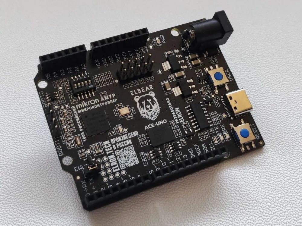 Плата ELBEAR ACE-UNO AC VER 32 Мб (MIK32 Амур), без программатора — фото 1