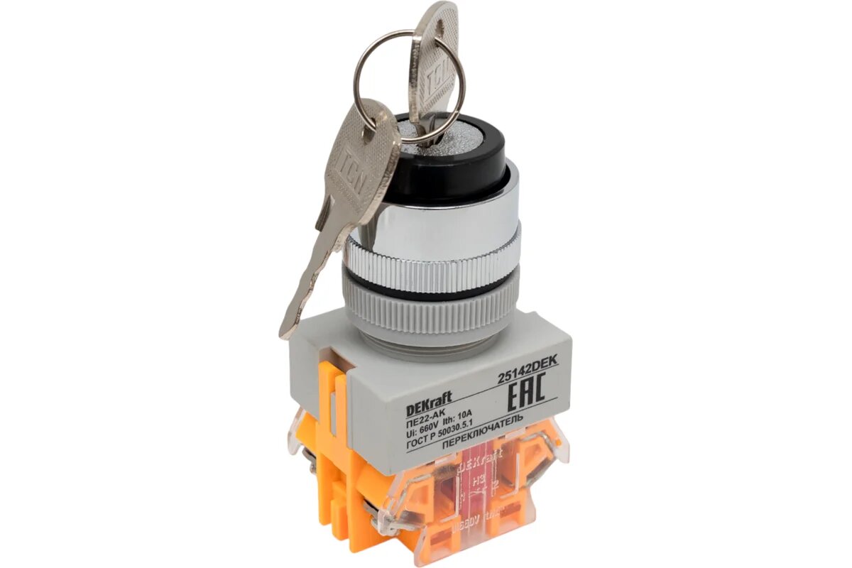 Переключатель Dekraft ПЕ22-AKSR-2-BLK 25142DEK