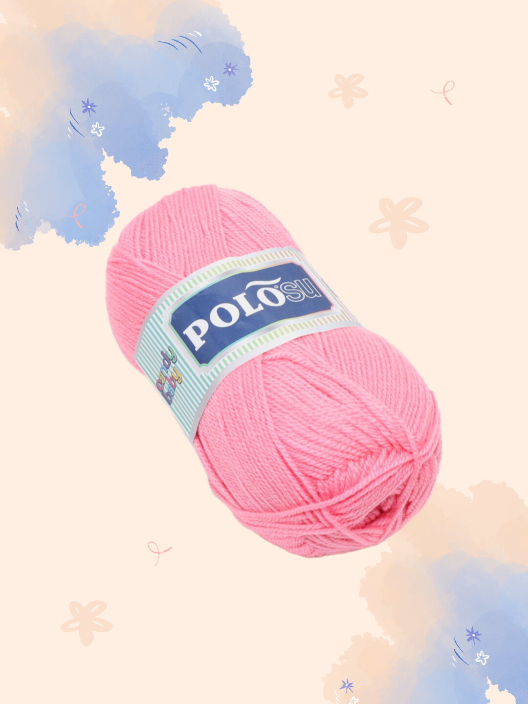 Пряжа-шнурок Polosu, акрил, для ручного вязания, 100 г, длина 200 м