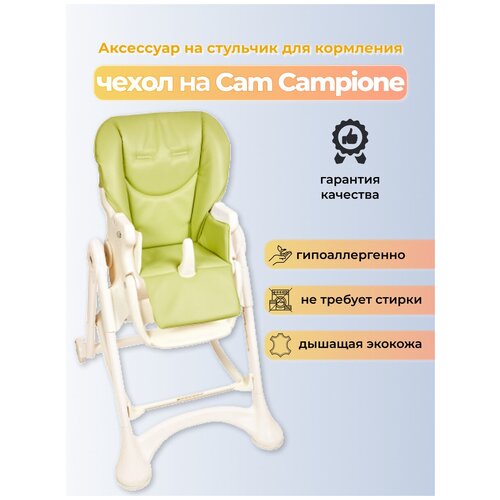 фото Чехол из эко-кожи capina для cam campione /elegant / фисташковый