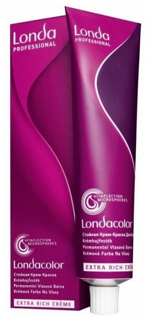 Londa Professional Стойкая крем-краска Londacolor Creme Extra Rich, 6/81 темный блонд перламутрово-пепельный, 60 мл