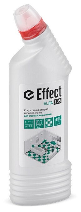 Чистящее средство кислотное 750 мл EFFECT Alfa 105, для сантехники, для сложных загрязнений