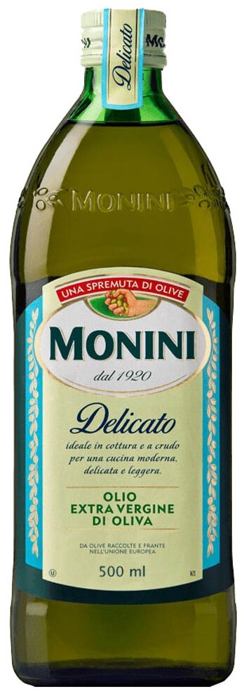 Монини "Delicato" Масло оливковое "Экстра Вирджин" 0.5л.
