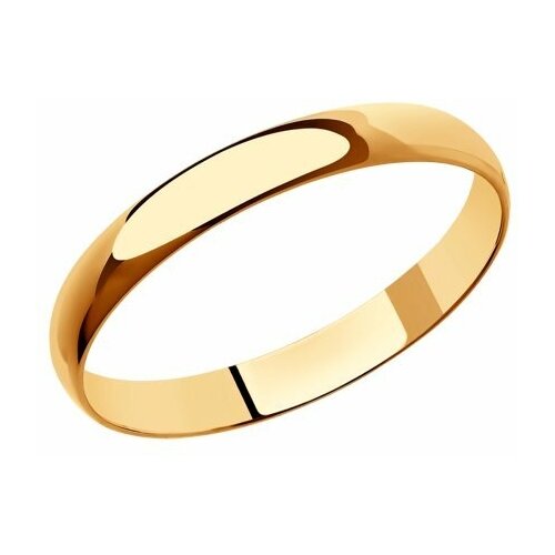фото Золотое обручальное кольцо 3,5 мм sokolov 110182 diamant-online