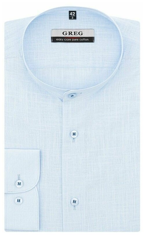 Рубашка GREG, размер 52, голубой