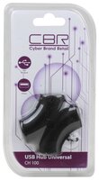 USB-концентратор CBR CH 100 USB 2.0 разъемов: 4 желтый