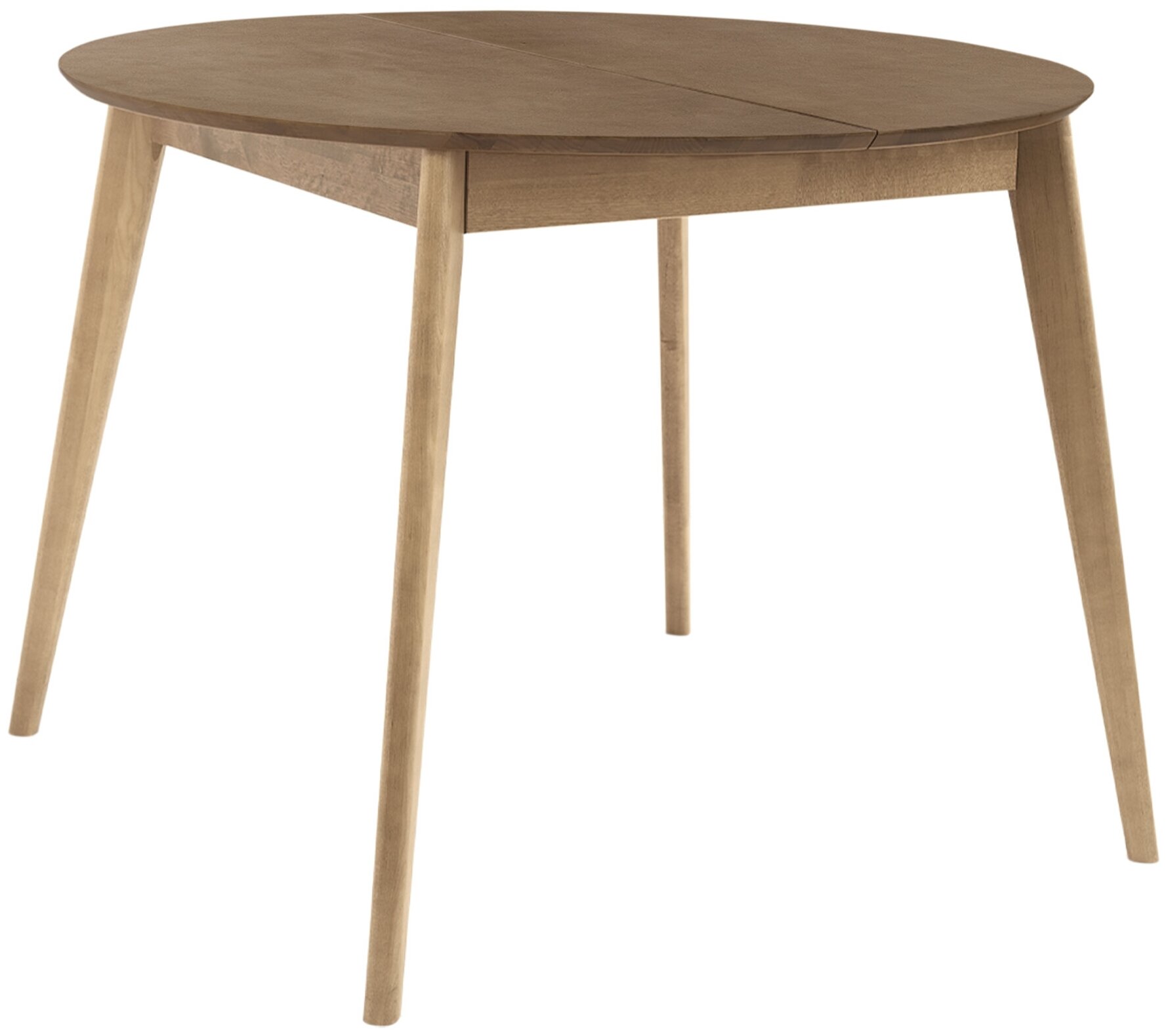 Стол обеденный Орион+ classic (100-130) см круглый, раздвижной, деревянный - Дуб золотой - фотография № 5