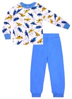 Пижама KotMarKot размер 134, белый/синий