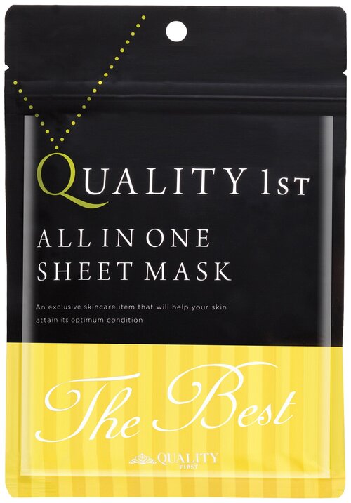 Тканевая антивозрастная ультрапитательная маска для лица Quality First All In One Sheet Mask Best, 3 шт.