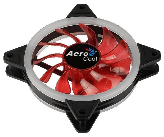 AeroCool Fan Rev Red 120mm 3pin+4pin Red led